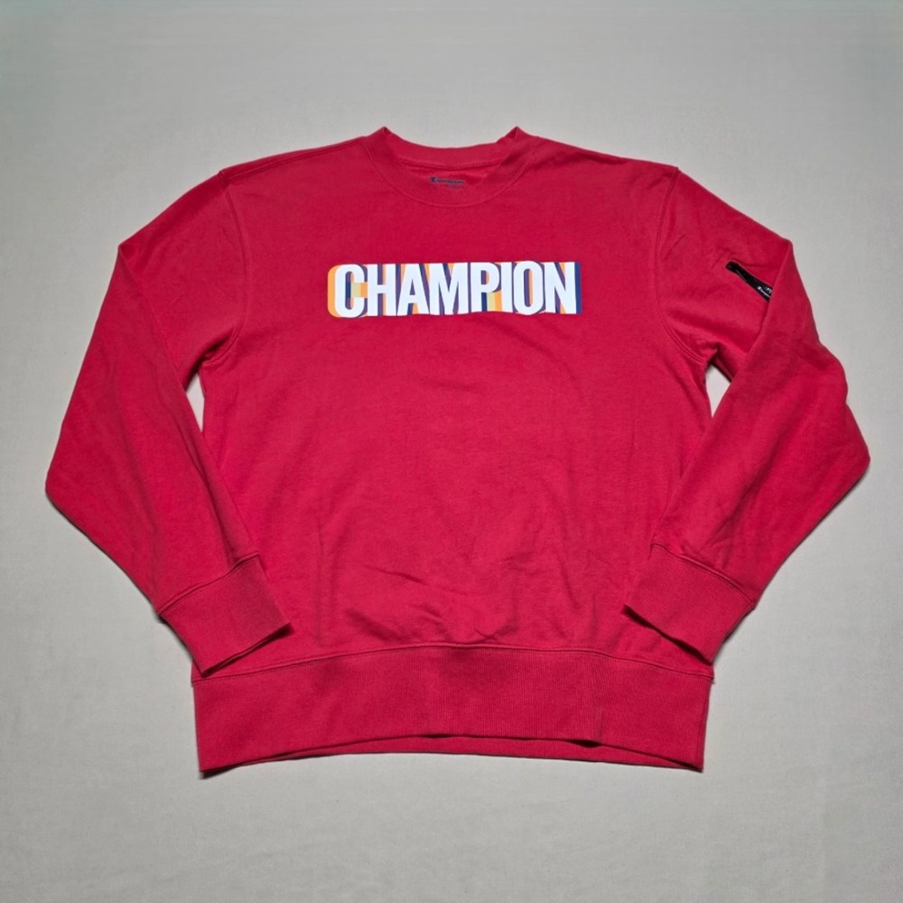 Champion Authentic Athleticwear Men's Sweatshirt Medium Red Long Sleeve Pullover